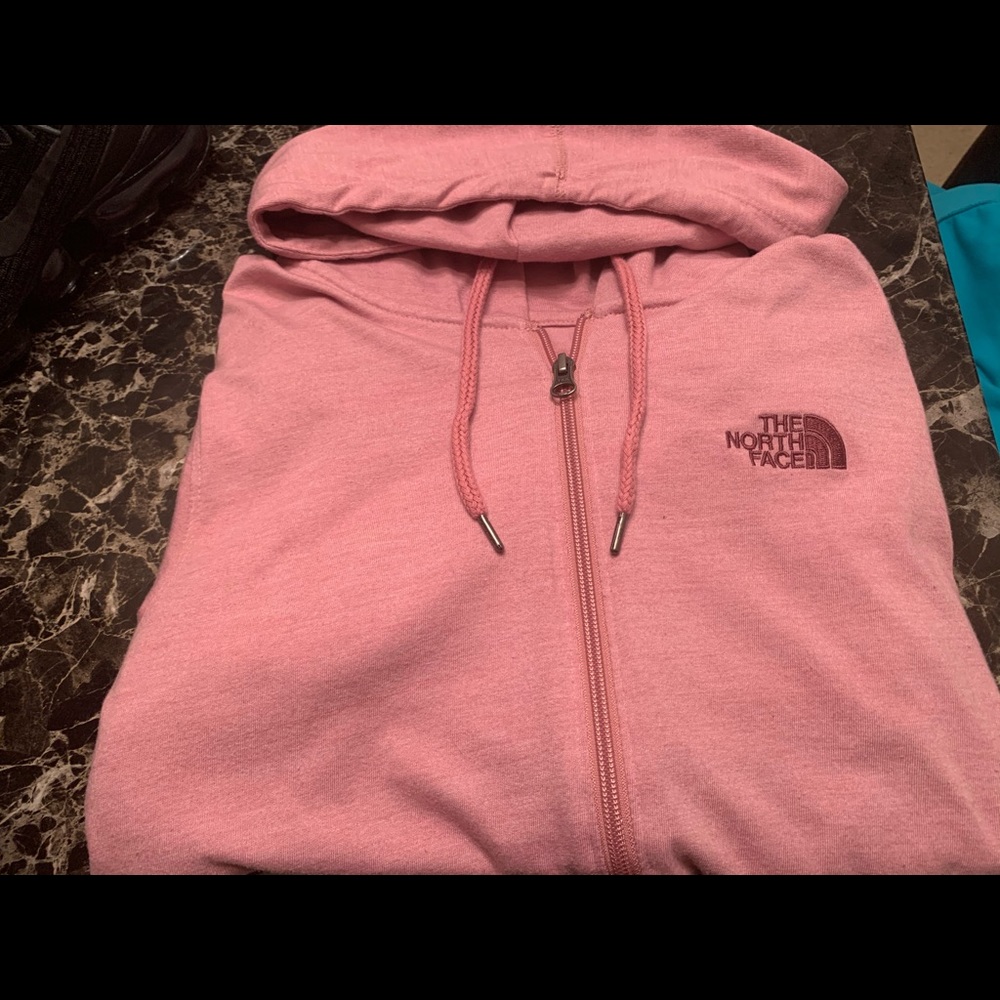 Pink The North Face sweatshirt